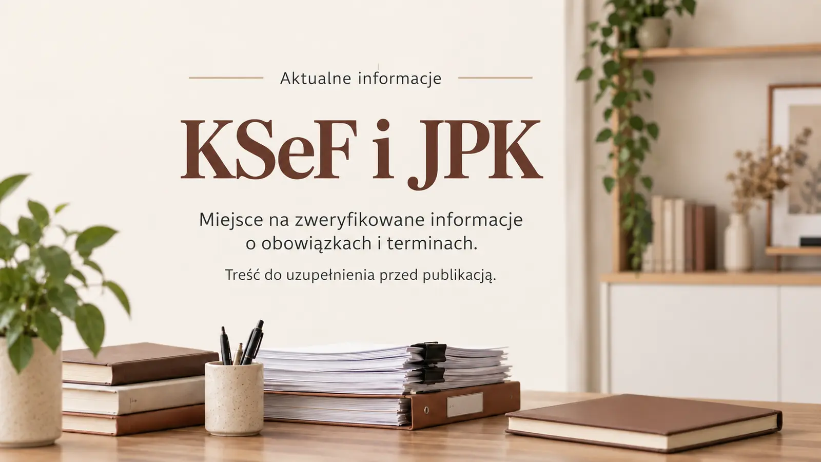 Projekt szablonu Ekspert dla biura rachunkowego — sekcja KSeF i JPK