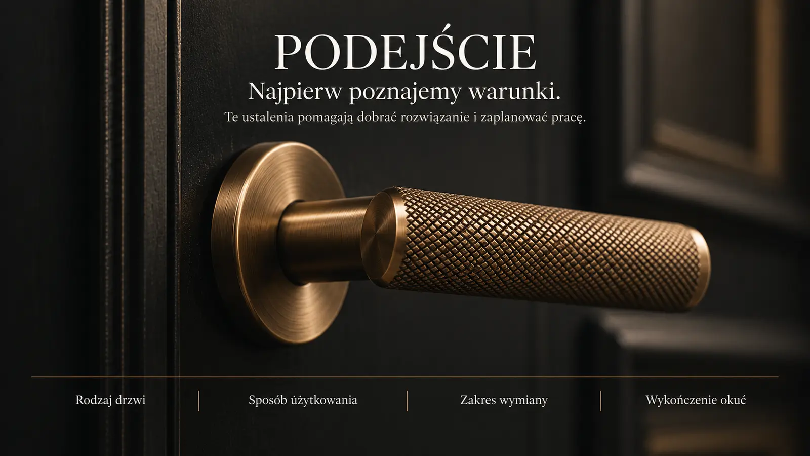 Projekt szablonu Premium dla ślusarza — sekcja Dobór i wykonanie